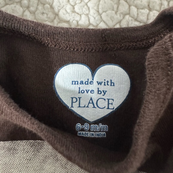 Place Brown and White Football Bodysuit - Picture 4 of 5